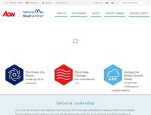 Tablet Screenshot of nationalfloodservices.com